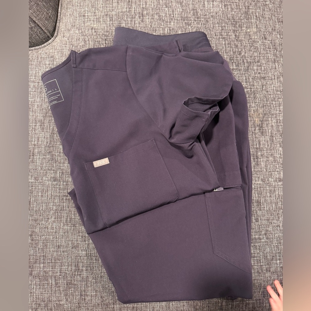 FIGS Dark Purple Scrub Set